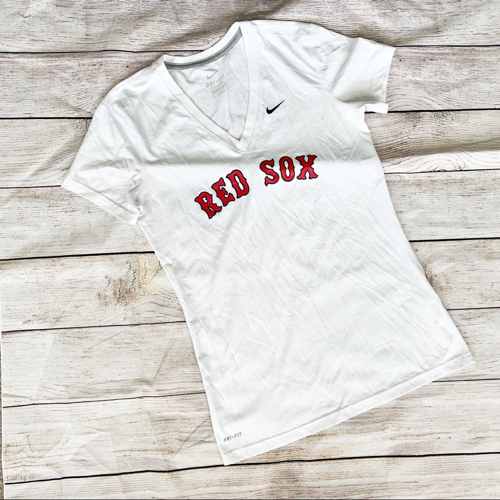 Nike Dri-Fit Red Sox V-neck Athletic Tee